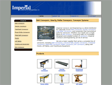 Tablet Screenshot of imperialconveyor.com